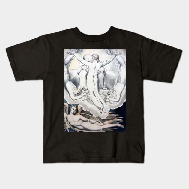 William Blake - Christ as the Redeemer of Man, 1808 Kids T-Shirt by MurellosArt